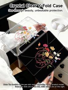 这款线条爱心图案平板电脑保护套兼容 iPad Air 11 英寸 M3 2025 / M2 2024、iPad Air 第五代 2022、iPad (A16) 11 英寸第十一代 2025，也兼容三星 Galaxy Tab 和 Kindle Paperwhite 第十二代 2024。透明背壳，时尚图案保护套，具备自动休眠/唤醒功能和气囊保护，适合作为礼物或办公用品。 - 彩色 - 查看 5