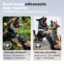 PaiPaitek 35ft Reichweite Ultraschall Anti-Bellen Gerät, effektives Trainingstool um Hundegebell für Zuhause oder Nachbars Hunde zu stoppen, tragbares Innen-/Außen Anti-Bellen Gerät - Verschiedenfarbig - Übersicht 10