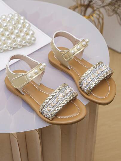 2025 Model Kids' Sandals Suitable For 3-12 Years Old Boys And Girls, All-Season Essential! Easy Hook And Loop Fastening, Soft Soles, No SMPS, Ideal For School, Beach, Performances, Red Carpet And More!