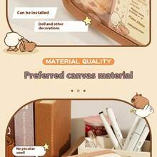 226pcs/Set Large Capacity Pencil Case, Cute Capybara Design, Transparent Stationery Pouch, High Cost-Effective Study Supplies, INS Style,Back To School,Bag