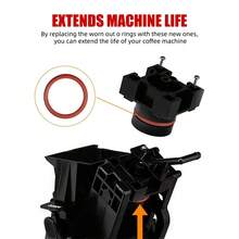 43.6*35.2*4.2MM Silicone O-Ring Seal Replacement Gasket Seal Rings Coffee Machines Espresso Maker Seal Rings Compatible With - Red - View 5