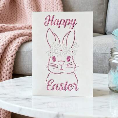 Kreativa stansmönster för påskhare, gör-det-själv-scrapbookingalbum och präglingsschabloner, verktyg för att göra gratulationskort, klippa ut kort och papper, mallar för att göra presentkort.