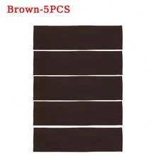 5pcs/40PCSHeadbands Polyester Non Slip Elastic Sweat Hairbands Soft Fabric Stretch Wide Short Hair Bands For Girls Yoga Workout Running Women Head Scarf Elegant Hair Accessories Causal Sweatband - Multicolor - View 21