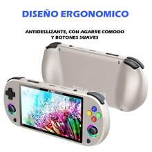 Consola De Videojuegos Portátil Retro Y 1 Control Con Memoria 64GB 21000+ Juegos Incorporados Compatible Para Conexion Con TV - Beis - Ver 5