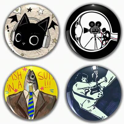 Interesting Pattern Badge Brooch, Women's Lapel Pin Brooch, Bag Pendant, Fashion Accessory, Fun Gift For Friends, Family, Teachers And Classmates