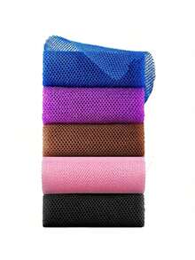 1/3/5pcs African Net Exfoliating Bath Towel, Nylon Mesh Bath Towel For Smooth Skin And Exfoliation - Multicolor - View 1