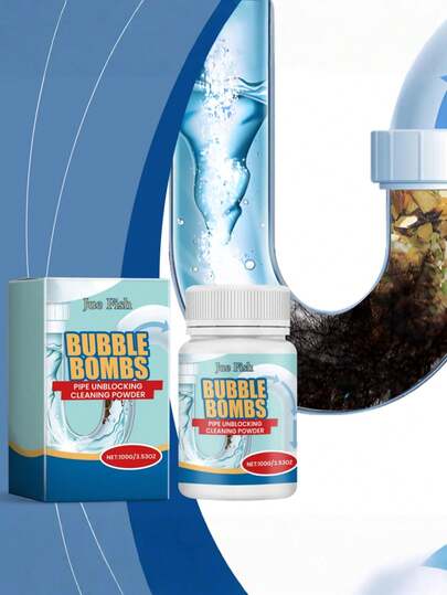 Polvo limpiador de desagües, limpia tuberías de baño, inodoros, desagües de piso, fregadero de cocina atascado con grasa