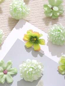 Bộ 20/40 bông hoa giả màu xanh lá cây - Hoa giả, hoa nhân tạo, đồ trang trí đội đầu tự làm, vòng hoa, hoa cưới. Dùng để làm vòng hoa, trang trí tiệc sinh nhật và ngày lễ, hoa cài áo cô dâu, trang trí nhà cửa và cửa hàng hoa, trang trí sân vườn, trang trí Ngày của Mẹ, sử dụng quanh năm. - hệ thống xanh - Xem 7