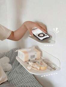 1 chiếc kệ treo bằng nhựa gấp gọn, thích hợp để đựng khăn tắm và quần áo trong phòng tắm tại nhà, cũng có thể dùng để trang trí phòng khách và văn phòng. Kệ để đồ cạnh giường, bảng gấp gắn tường, kệ đựng đồ trong phòng tắm và nhà vệ sinh, không cần khoan, thiết kế hai tầng có thể đựng điện thoại và các vật dụng nhỏ. - Nhiều màu - Xem 3