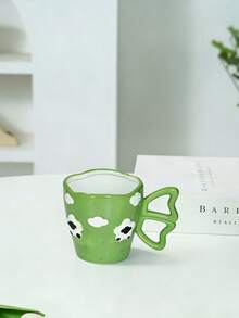 1pc Creative Hand-Painted Ceramic Sheep & Star Design Coffee Mug, Suitable For Afternoon Tea - Multicolor - View 10