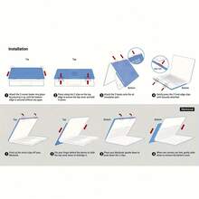 Shimmering Star Protective Case (Glitter PU Leather-Look Top Cover + Clear Back Cover) - Silver - View 2