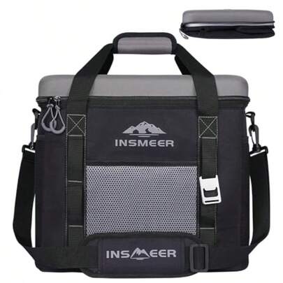 CY INSMEER 60 Latas/40 litros Hielera Portátil Bolsa Térmica Aislada Bolsa de Refrigeración pequeña con Correa para el Hombro Plegable Fugas enfriadores portátiles para Camping