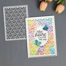 Creative Butterfly Backdrop Cutting Dies, DIY Scrapbooking Album And Embossing Stencil, Greeting Card Making Tool, Card Paper Cutting Crafts ,Gift Card Making Template Die Cuts. - Silver - View 7
