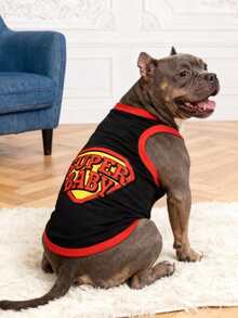 LUCKIE LABO 2件/套 肌肉印花透气背心套装，适用于猫狗，防跳蚤，减少掉毛，室内外均可使用 - 彩色 - 查看 6