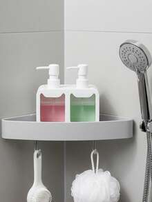 四合一厨房水槽收纳架 - 双皂液器，带海绵架和刷架，实用厨房/浴室皂液器，厨房收纳架，台面皂液器，洗洁精分配器，浴室皂液器，皂液容器，厨房配件，浴室配件，家居收纳，现代家居装饰，秋季装饰 - 彩色 - 查看 10