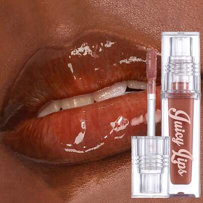 Brillant à lèvres finition miroir, teinte à lèvres perlée hydratante et nourrissante