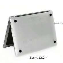 Marble Painting Pattern Front & Translucent Dorsal Case Compatible With MacBook Air - Multicolor - View 2