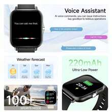 SIMSONLAB 1pc Silicone Smartwatch Band, Steel Smart Watch Strap, Wireless Calling, Unisex Fashion Sports Smart Watch, Compatible With Android And IOS - Pink - View 4