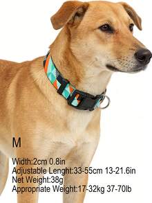 Bohemian Style Printed Adjustable Pet Collar, Suitable For Small, Medium And Large Dogs - Multicolor - View 49