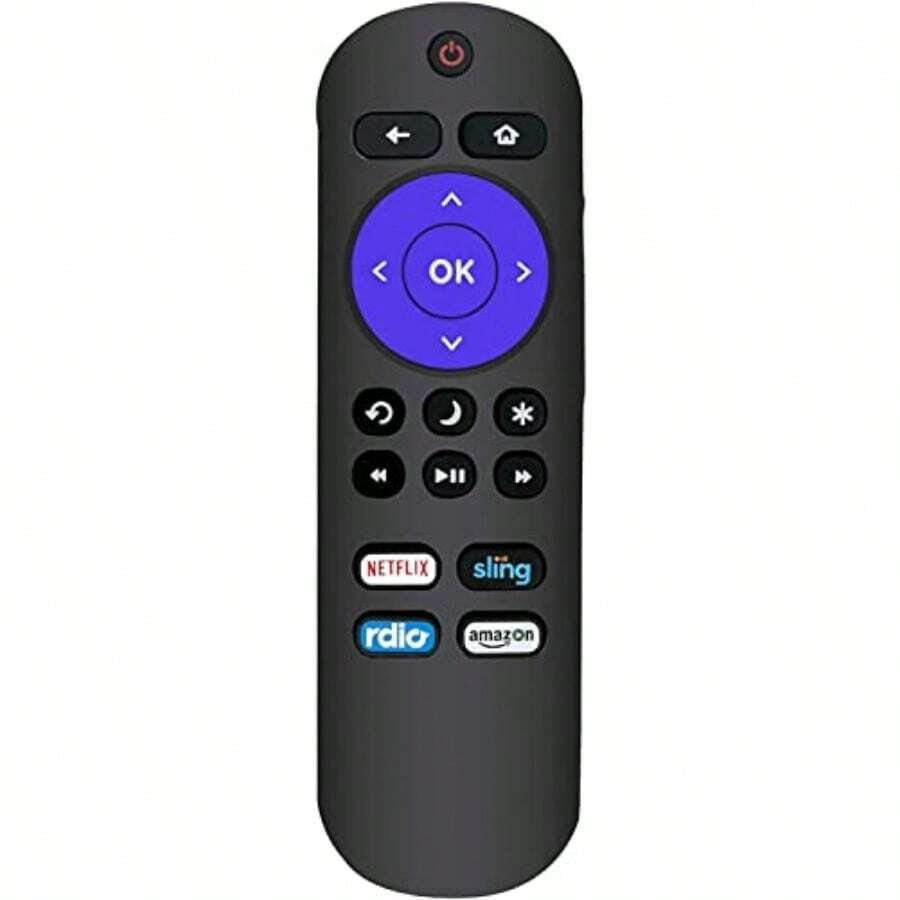 Replacement Remote Compatible For  Roku/Onn Roku/Element Roku/Westinghouse Roku/Hitachi Roku TV/RCA Roku TV/ Roku TV/ Roku TV Not For Roku Stick - 紫色 - 查看 1