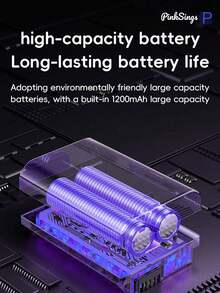 PinkSings 1200mAh automatischer Splissenden-Trimmer, Splissenden-Reparatur-Werkzeug, beschädigtes, empfindliches Haar, unisex Haarstyling-Werkzeug, tragbarer USB-aufladbarer Haarschneider, automatischer elektrischer Haartrimmer, geeignet als Geschenk für Frauen zu besonderen Anlässen - Pink - Übersicht 4