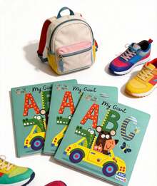 Libro Infantil "My Giant ABC" – Aprende el Abecedario de Forma Divertida - Azul menta - Ver 1