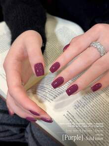 XEIJAYI 1Pc 15ml Gel Nail Polish - Long-Lasting Shine, High Saturated Gloss Firm And Long-Lasting Nail Art Gel For Salon Nail DIY Women's Gifts - Red Violet - View 6