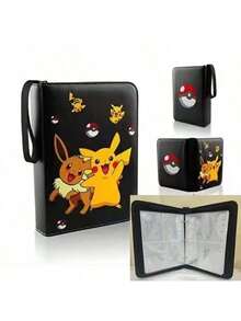 pokemon 限量版宝可梦集换式卡牌游戏高级收藏册 - 每页4个卡位，侧装式，收藏家官方授权礼品，送朋友的礼物，生日礼物，主题派对礼物 - 彩色 - 查看 13