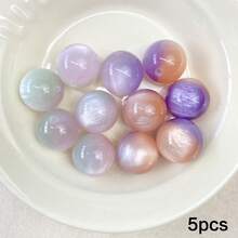 5pcs Colorful Acrylic Reversible Beads, DIY Jewelry Making, Craft Supplies, Friendship Gifts, Home Decor, Small Accessories - DIY - View 10