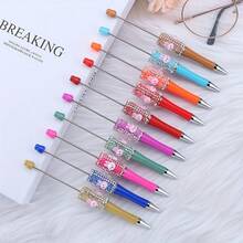 Set de 8 bolígrafos de punta de 1.0 mm con diseño de cristales de imitación, de 5.83 pulgadas de largo, tinta negra suave, diseño con cristales brillantes, adecuado para oficina, eventos, colección de papelería - Multicolor - Ver 9