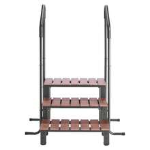 Hot Tub Steps With Handrail, 3-Step Spa Outdoor Stairs, Heavy Duty 25.2 Inch Wide Above-Ground/Inflatable Pool Ladder With 550 Lbs Weight Capacity, Multi-Use For Porch, Patio, Deck, Trailers - 25.2inch 550lbs - 查看 8