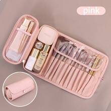 Bolsa de almacenamiento de brochas de maquillaje de alta calidad - Estuche cosmético profesional portátil | Diseño compacto con función de ajuste de brochas y apariencia elegante, adecuado para diversas herramientas de maquillaje, conveniente para el almacenamiento y la organización - Multicolor - Ver 9
