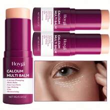 1片/2片装多功能富钙面霜，保湿柔肤，深层滋养眼周肌肤，紧致面部及眼周肌肤 - 紫色 - 查看 4