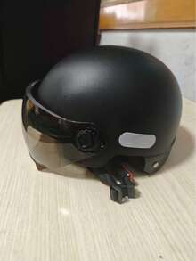 1个电动摩托车头盔，男女通用，四季皆宜，轻型摩托车/踏板车安全头盔，圣诞节 - 彩色 - 查看 7