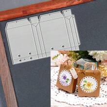 Creative Gift Bag Cutting Dies, DIY Scrapbooking Album And Embossing Stencil, Greeting Card Making Tool, Card Paper Cutting Crafts ,Gift Card Making Template Die Cuts. - Silver - View 4