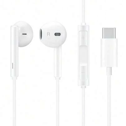 Huawei Auriculares con cable CM33: Plug and play para mayor comodidad y velocidad; calidad de sonido pura; efectos de audio envolventes; diseño minimalista; versátiles y portátiles.
