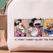 米奇复古彩色铅笔盒，大容量，简约高档，适合中小学生携带文具，多功能收纳袋，多层设计，分类收纳，附赠米奇亚克力挂件，男女通用，是理想的学习用品、返校礼物和生日礼物。 - 卡其色 - 查看 9