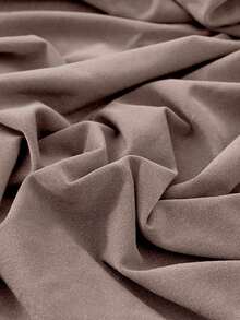 1pc Minimalist Modern Solid Color Milk Silk Elastic Sofa Cushion Cover, Suitable For All Seasons - Dusty Pink - View 8