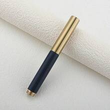 58K Gold Plated Wooden Fountain Pen, Luxury F-Nib, Writing Ink Pen, Elegant Calligraphy Ink Pen, Office & Study Supplies - 58P - View 28