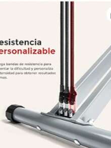 S un ny H eal th & F it ness Row-N-Ride Entrenador Asistido para Sentadillas, Equipo De Ejercicio Plegable Y Fácil De Montar para Gimnasio En Casa con Resistencia Ajustable - NO. 077S - Gris - Ver 3