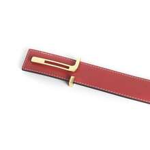 ECHAIN 1条男士经典金/银T型扣设计柔软PU皮革腰带，37毫米宽，情人节/父亲节礼物 - 彩色 - 查看 64