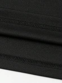 Men's Summer Business Casual Breathable Collar Short Sleeve Polo Shirt - Black - View 5