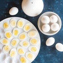 Microwave Egg Cooker, 4-Capacity Egg Cooker, Compact Egg-Shaped Design, Time-Saving, Hard-Boiled Egg Cooker For The Kitchen - Multicolor - View 9