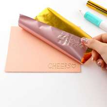 5m Silver/Gold/Purple Glitter Hot Stamping Foil Roll, Suitable For Hot Stamping Machine/Pen, DIY Heat Transfer Printing Hot Stamping Paper Set - Multicolor - View 7