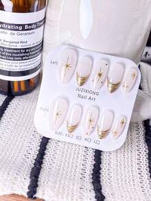 10片手工杏仁形美甲贴片（S/M/L码）：裸粉色底色，搭配洋红色渐变、花朵纹理和金色点缀。甜美活泼的风格，适合各种场合和日常佩戴。可重复使用。裸粉色底色搭配红色渐变、3D樱桃和豹纹点缀，甜美别致的俏皮风格，丰富的层次感纹理。奶油黄色底色搭配裸粉色3D花朵点缀，清新柔和的风格，光泽细腻的质感。美甲用品。 - 無色 - 查看 12