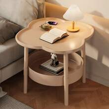 1件创意咖啡桌，现代简约客厅移动储物架，米色沙发边桌，床头柜，转角桌，适合安装在客厅、卧室和阳台上。 - 彩色 - 查看 9