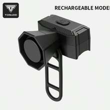 TOSUOD Bicycle Super Loud Rechargeable Horn, Windproof Personalized Creative Bike Bell, Road Bike Accessories, Rechargeable IPX4 Waterproof, Black, 120 Decibels - Multicolor - View 12