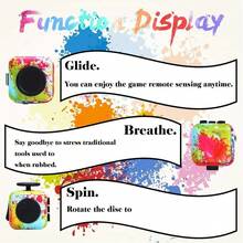 4pc Stress Relieving Dice Handle Magic Cube Dice,FidgetToy Cube Toy Sensory Toy With 6 Different FunctionsStress Anxiety Relief Toy Killing Time Finger Toy OfficeClassroom Toy Gift For Adults - Nhiều màu - Xem 4