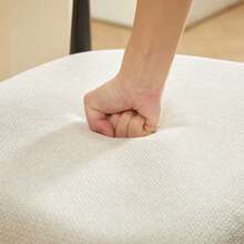 2-Pack Counter Height Bar Stools Set, Upholstered French Country Kitchen Stools With Ergonomic Curved Backrest,  Contrast Frame + Cream Fabric Cushion For Open  Island/Bar - Black - View 11