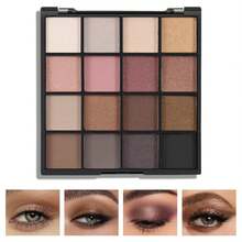 Boobeen Colorful Eyeshadow Palette Makeup-16 Colors, Matte And Glitter Eyeshadow, Bright Eyeshadow Palettes, Blendable, Easy To Build Dramatic Glamour Looks (1#) - ColorA - 查看 5